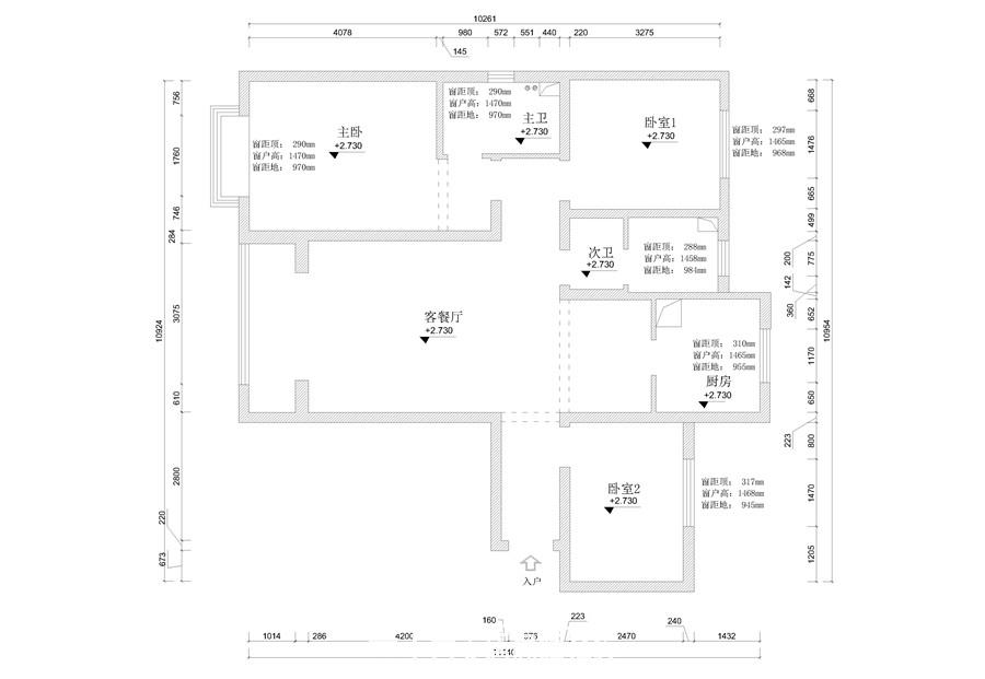 紫晶悅城118m2裝修效果圖